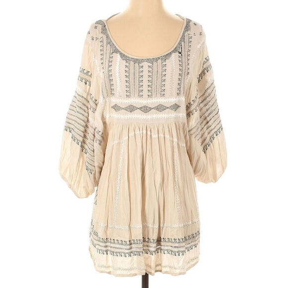 Free People Wild One Embroidery Mini Dress - Picture 1 of 9